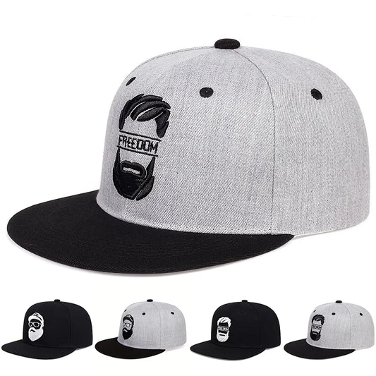 Unisex Uncle Beard Embroidery Hip-hop Hats