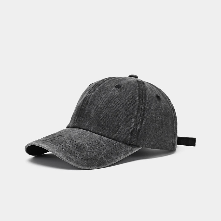 Retro Distressed Versatile Water Washed Baseball Cap