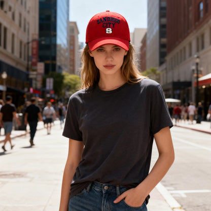 Wide Brim Face-Slimming Baseball Cap