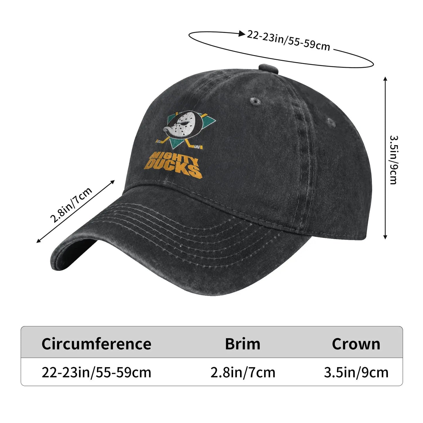 Mighty Ducks Of Anaheim Hockey Baseball Cap