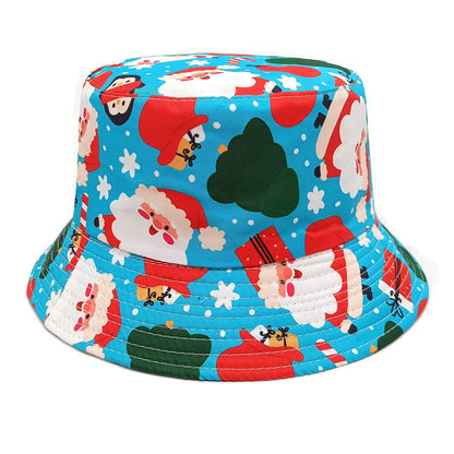 Santa Claus Christmas Printed Bucket Hat