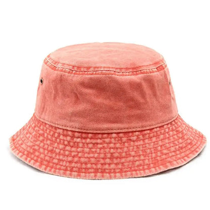 Vintage Washed Denim Foldable Bucket Hat