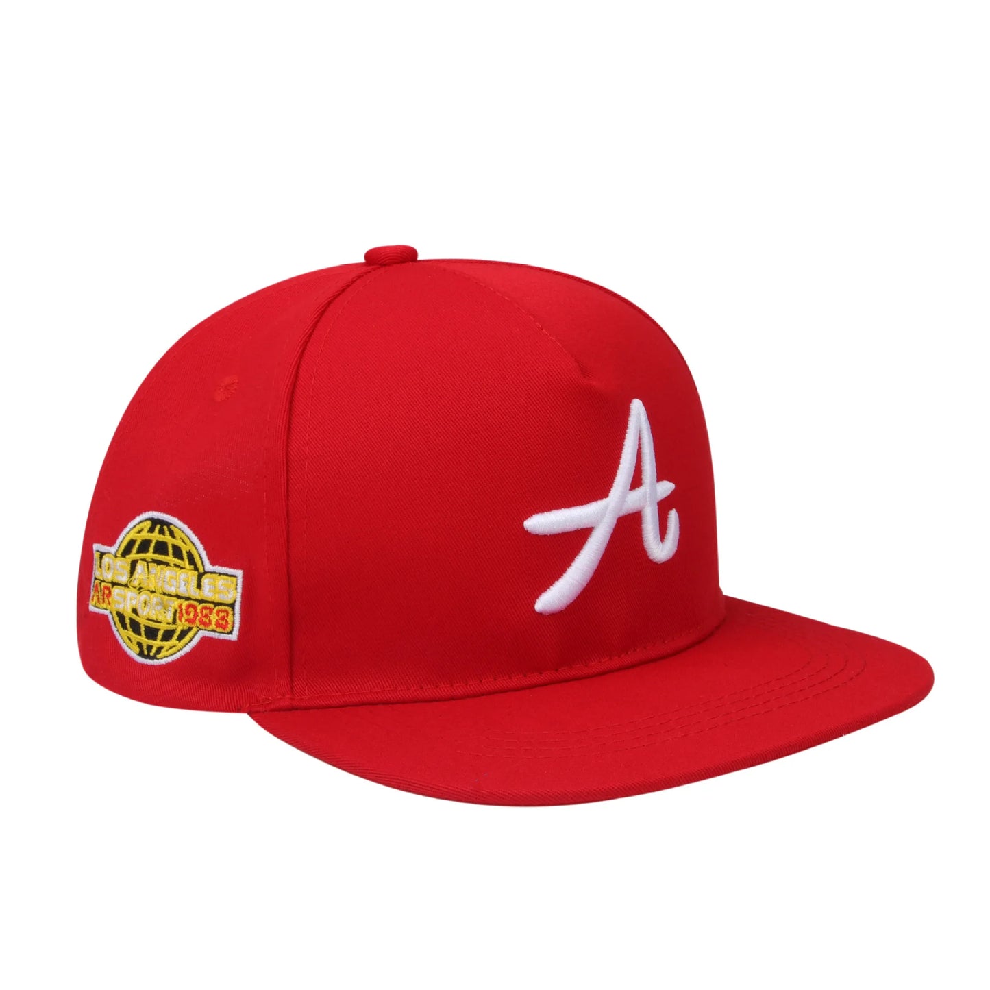 Adjustable Embroidered Flat Bill Snapback Baseball Hat