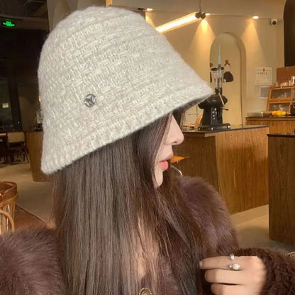 Unisex Knitted Winter Warm Fisherman Bucket Hat