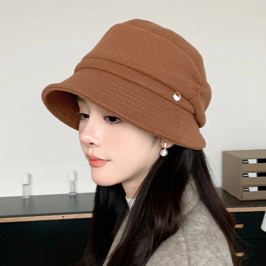 Women's Foldable Warm Bucket Hat