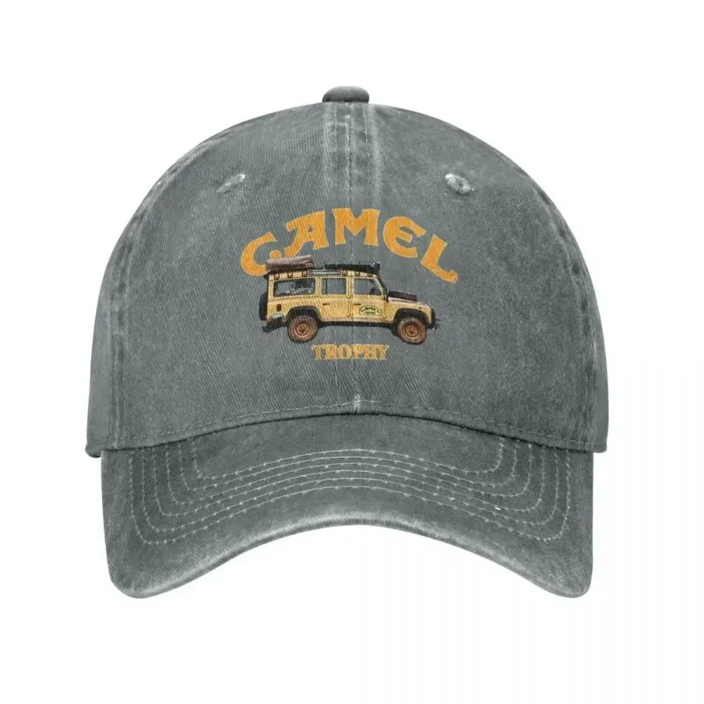Camel Trophy Logo Distressed Baseball Cap