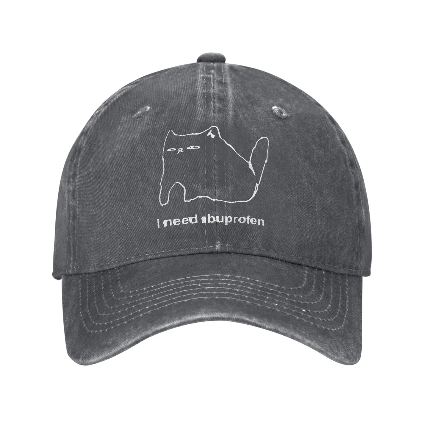 Nihilist Penguin Existential Meme Washed Baseball Cap