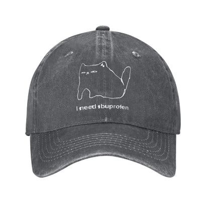 Nihilist Penguin Existential Meme Washed Baseball Cap