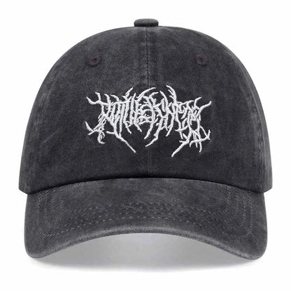 Vintage Washed Punk Embroidered Dad Hat