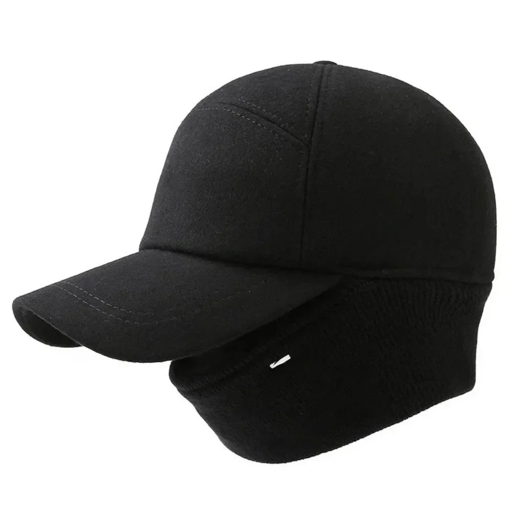 Warm Thick Earmuffs Winter Baseball Cap