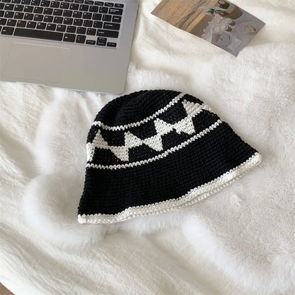 Sweet Handmade Crochet Triangle Sun Visor Bucket Hat