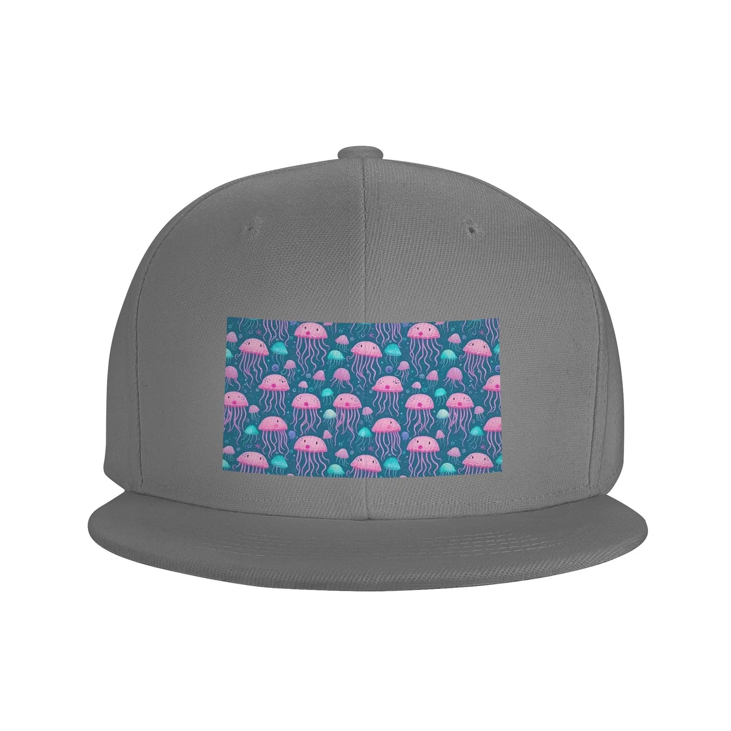 Elegant Jellyfish Marine Life Snapback Cap
