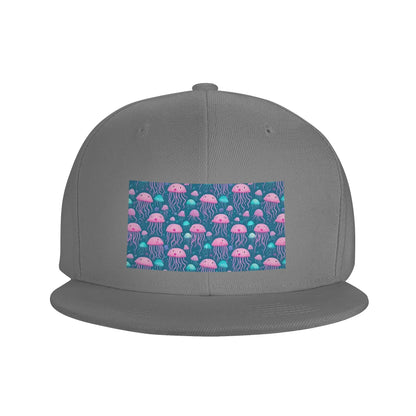 Elegant Jellyfish Marine Life Snapback Cap