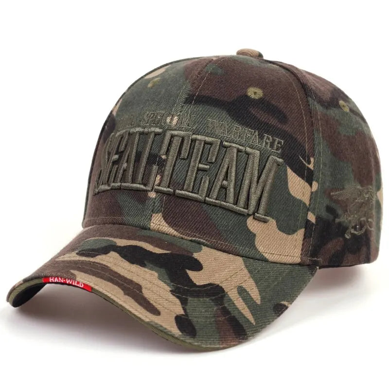 SEALTEAM Letter Embroidered Adjustable Baseball Cap