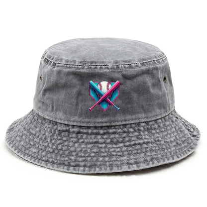 Customize Cotton Washed Vintage Sports Fan Game Day Bucket Hat