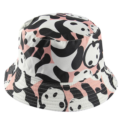 Double Sided Panda Cartoon Bucket Hat