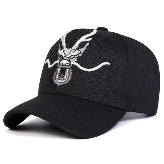Unisex Dragon Embroidered Baseball Cap