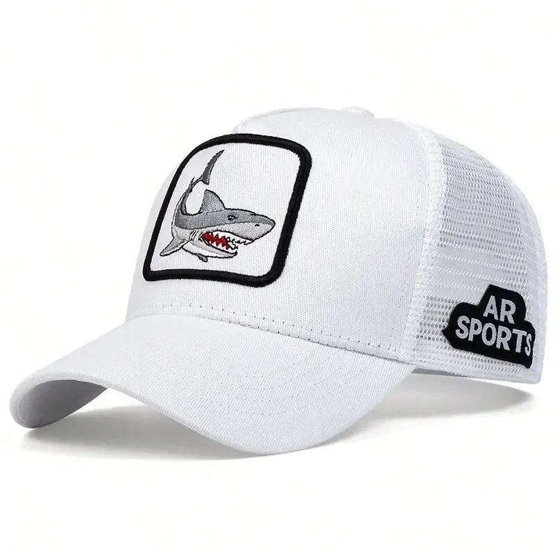 Animal Embroidered Rooster Mesh Baseball Cap
