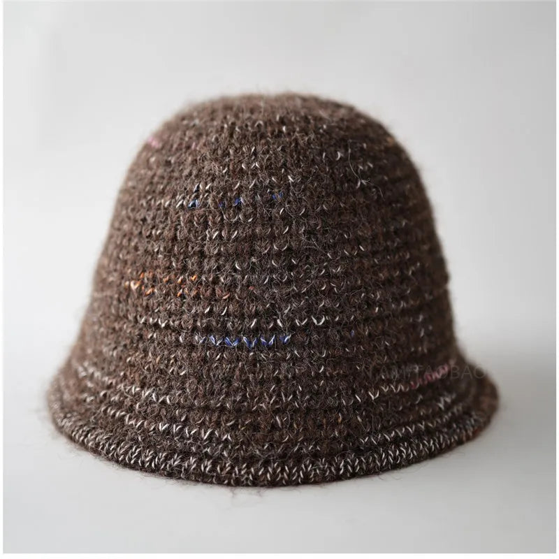 Knitted Wool Ear Protection Bucket Hat
