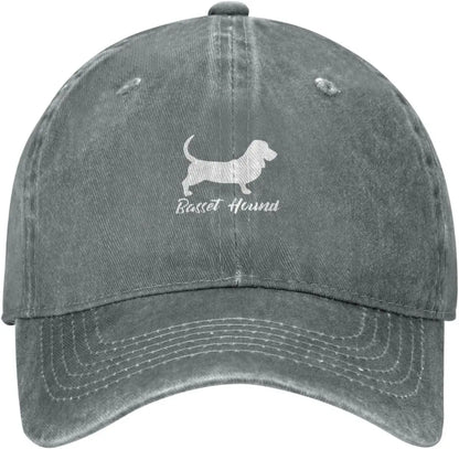Casual Cotton Basset Hound Silhouette Baseball Cap