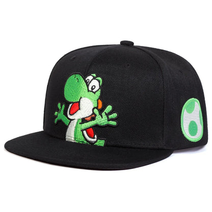 Dinosaur Embroidery Hip Hop Snapback Cap