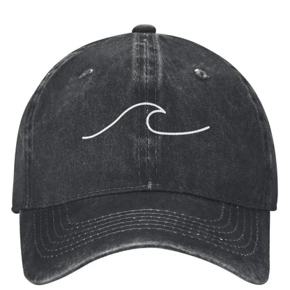 Wave Ripple Simple Logo Trucker Baseball Cap