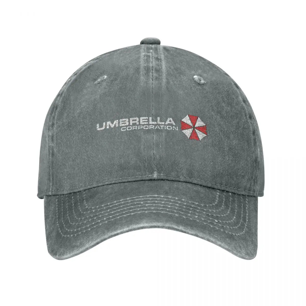 Umbrella Corp Distressed Denim Baseball Cap