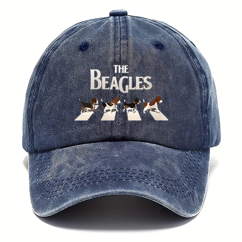 Casual Print Adjustable Washed Retro Baseball Cap
