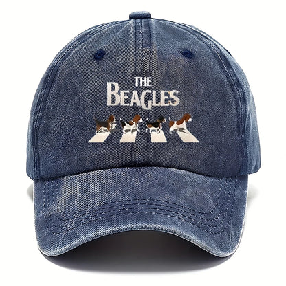 Casual Print Adjustable Washed Retro Baseball Cap