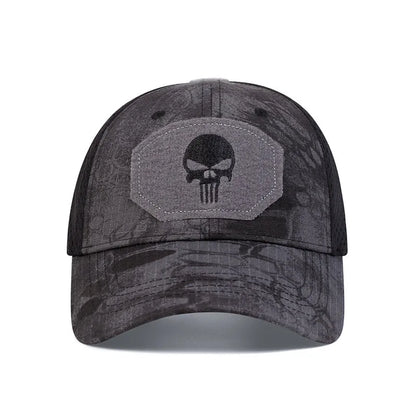 Skull Tactical Mesh Baseball Cap