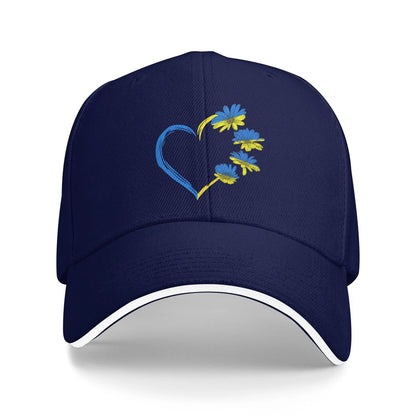 Ukraine Sunflower Flag Vintage Retro Baseball Cap