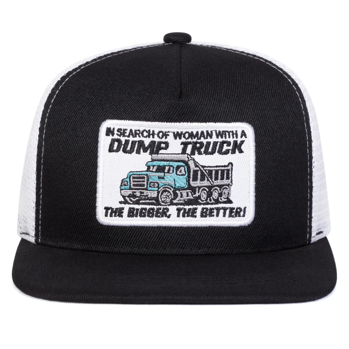 Unisex Dump Truck Letter Embroidery Snapback Cap
