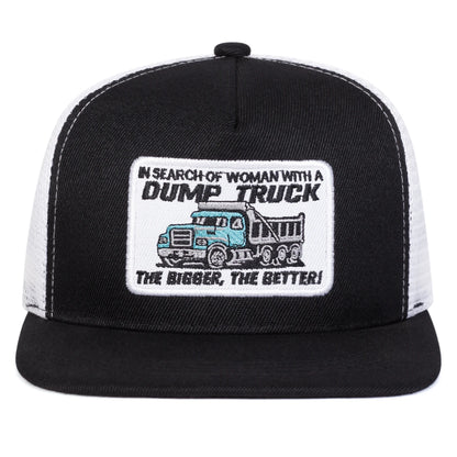 Unisex Dump Truck Letter Embroidery Snapback Cap