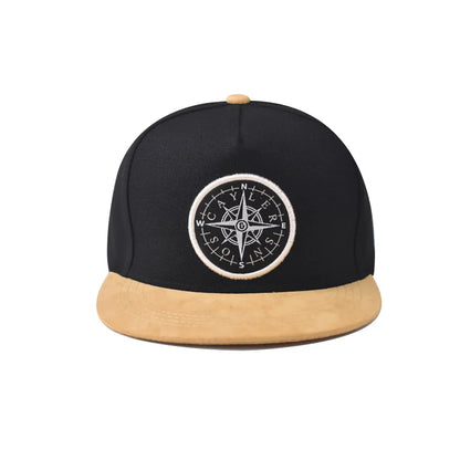 Fashion Embroidery Flat Brim Snapback Cap