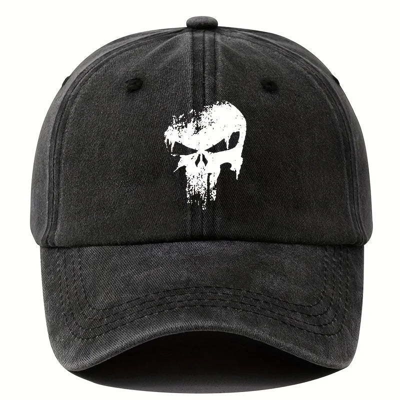 Fashion Skull Print Outdoor Sun Protection Baseball Cap