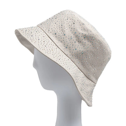 Y2K Rhinestone Cotton Bucket Hat
