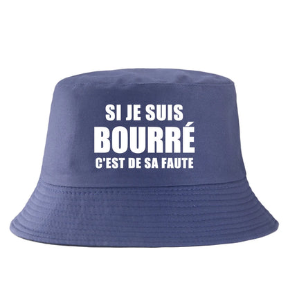 Si Je Suis Bourré Reversible Bucket Hat