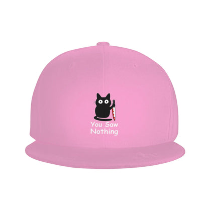 Black Cat Murder Cat Breathable Snapback Cap