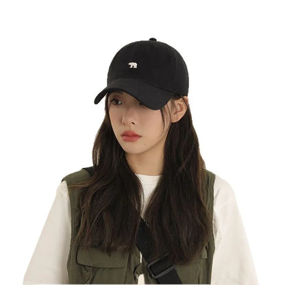 Polar Bear Embroidered Duckbill Baseball Hat