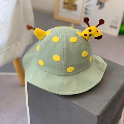 Baby Cartoon Polka Dot Fisherman Hat