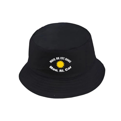 Sun Embroidered Cotton Bucket Hat Unisex