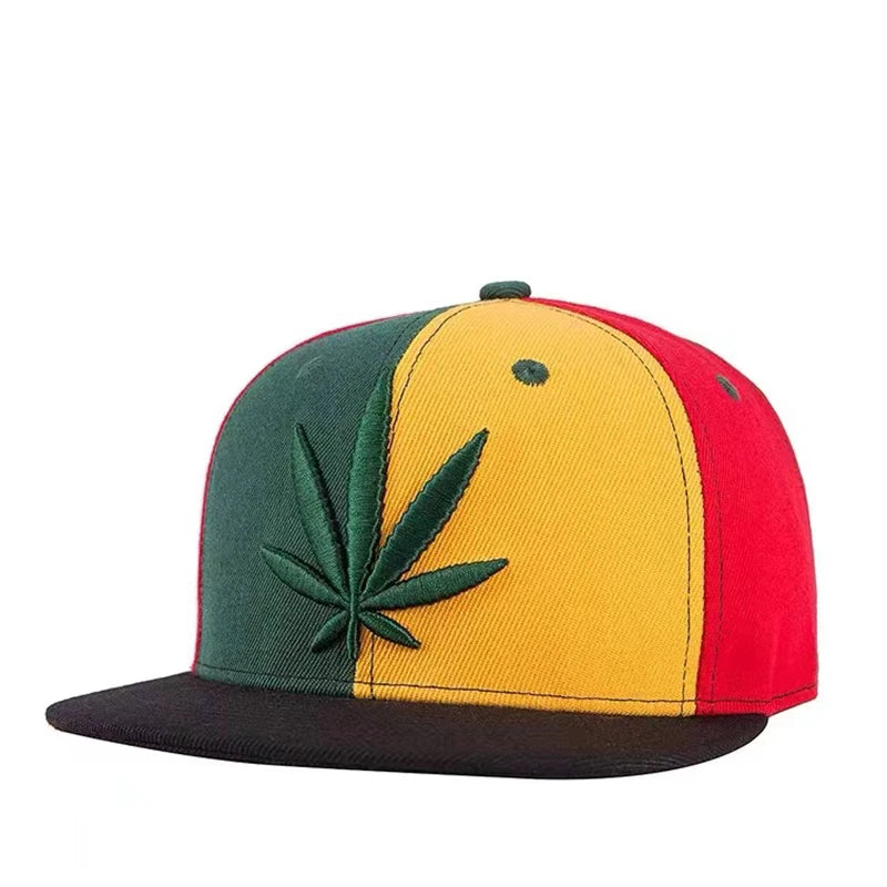 Hip Hop Maple Leaf Embroidery Baseball Cap