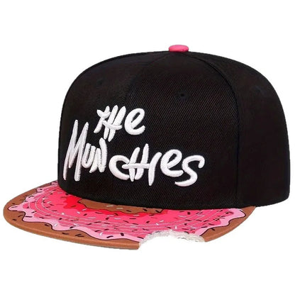 Unisex Munchies Donut Embroidered Baseball Cap