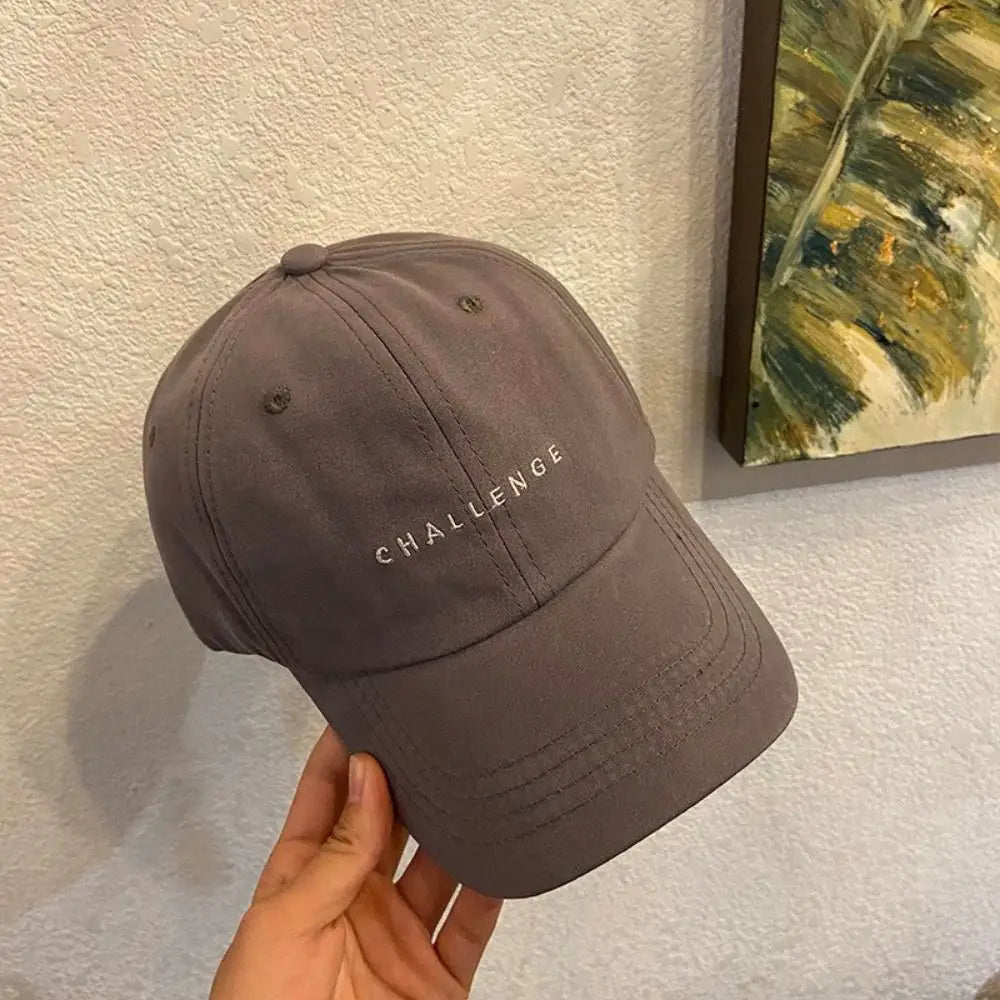 Challenge Letter Embroidery Spring Summer Baseball Cap