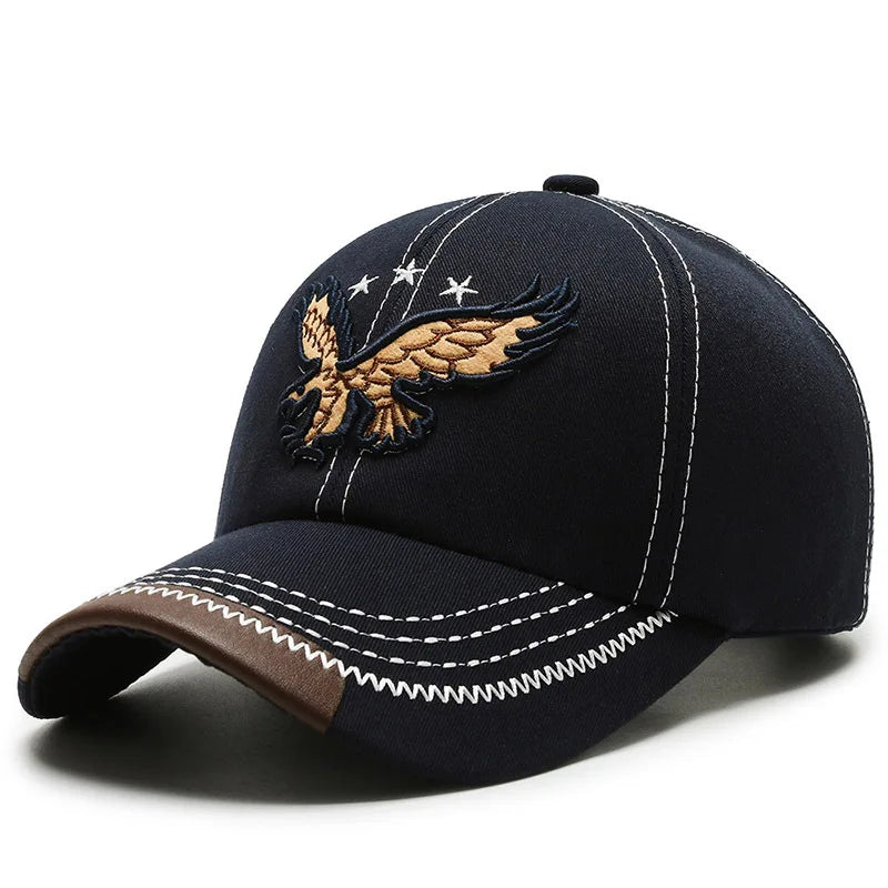 Eagle Embroidered Twill Casual Baseball Cap