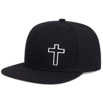 Unisex Cross Embroidery Hip-hop Hats