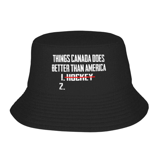 Canada Hockey Graphic Summer Fisherman Bucket Hat