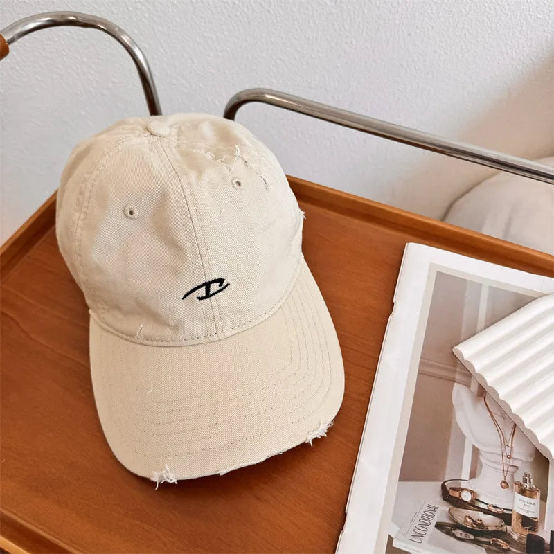 Cotton Letter Embroidered Snapback Cap For Summer Sports