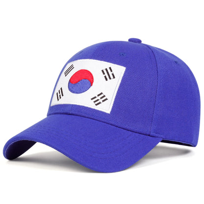 Unisex Korean Flag Embroidery Baseball Caps