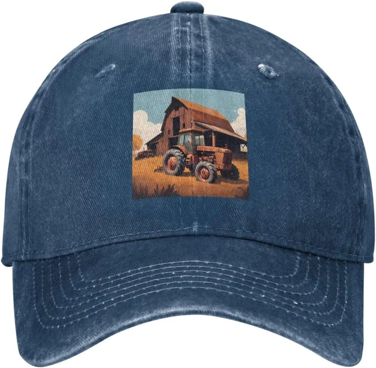 Old Tractor Barn Farm Vintage Baseball Cap
